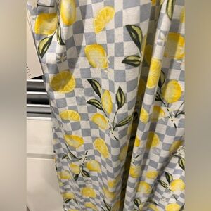 M Jaclyn Intimates sleeveless tank sleep Dress Medium lemon print loose A line